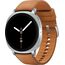 Galaxy Watch 8 | 44 мм | Silver | Hybrid/Camel | S/M/L, Тип ремешка : Hybrid, Размер корпуса : 44 мм, Цвет: Silver, Цвет ремешка: Camel, Размер ремешка : S/M/L, Подключение часов : Bluetooth / Wi-Fi, изображение 2